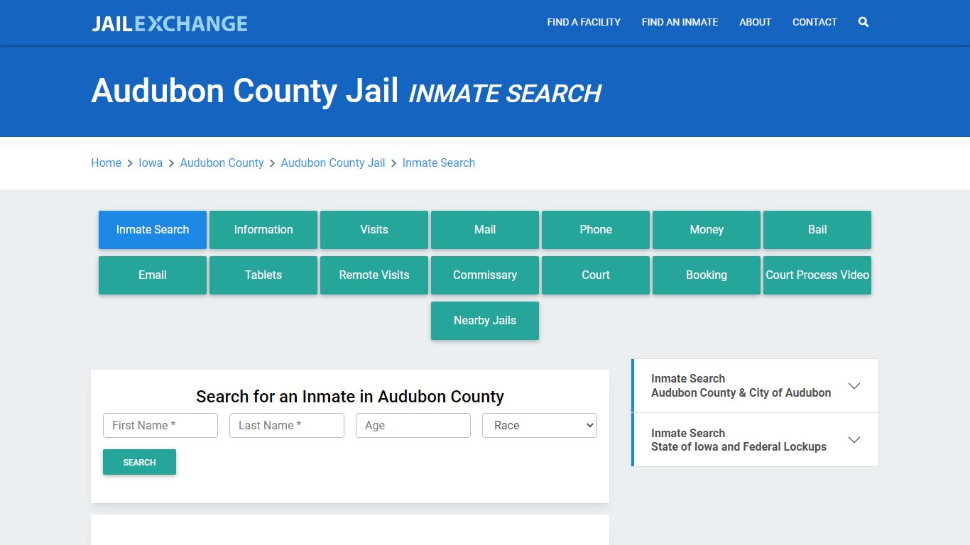 Audubon County Jail, IA Inmate Search: Roster & Mugshots