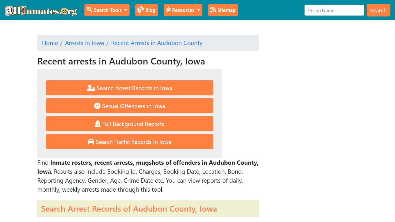 Recent arrests in Audubon County, Iowa | Mugshots, Rosters, Inmates, Crimes